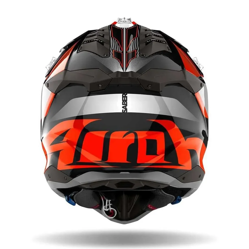 Capacete Airoh Aviator 3 Saber Laranja/Preto/Cinza - Spinelli
